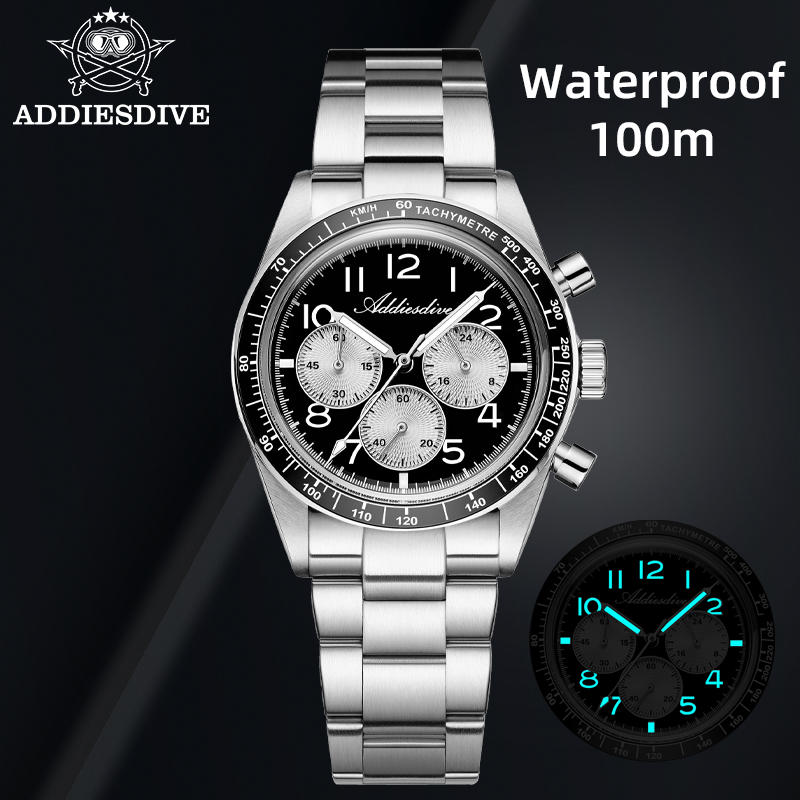 Luxury Watch Men - ADDIESDIVE Men Luxury Chronograph Quartz Watch