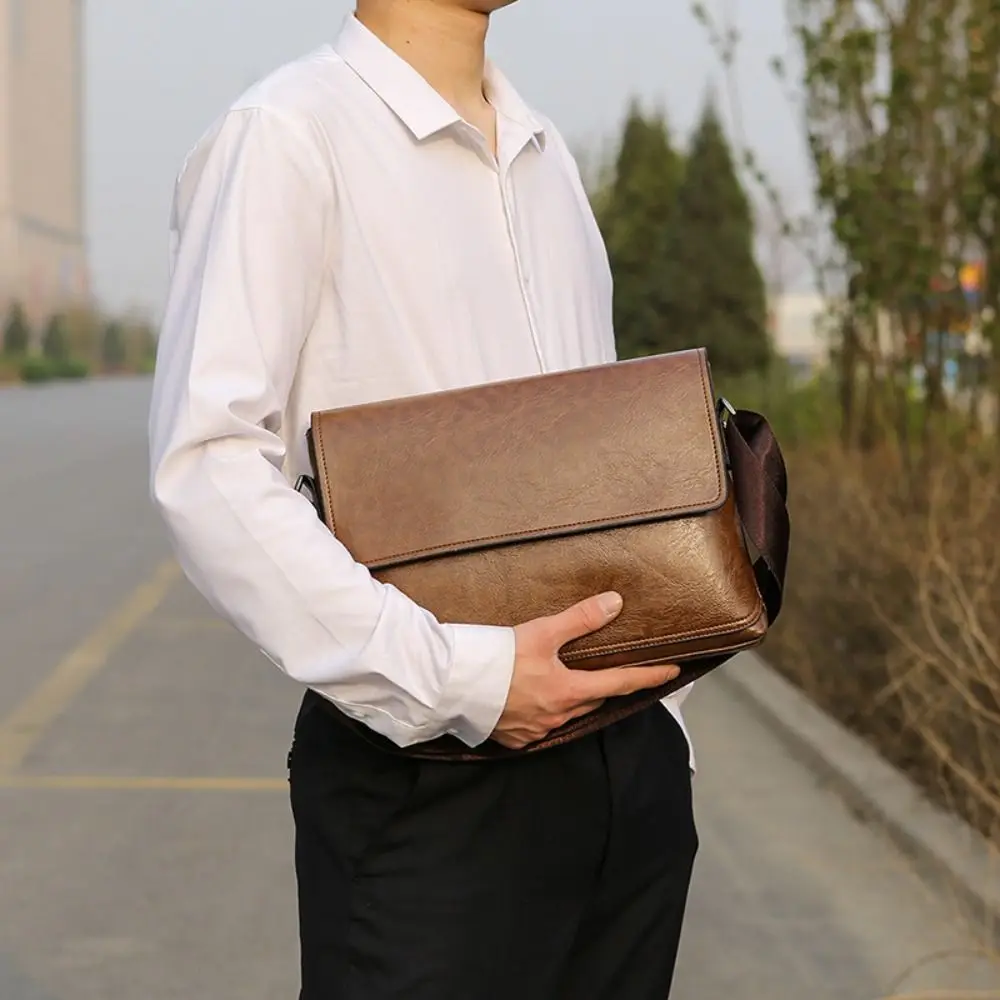 Luxury PU Leather Crossbody Ba - Leather Wallet Men 评论和价格