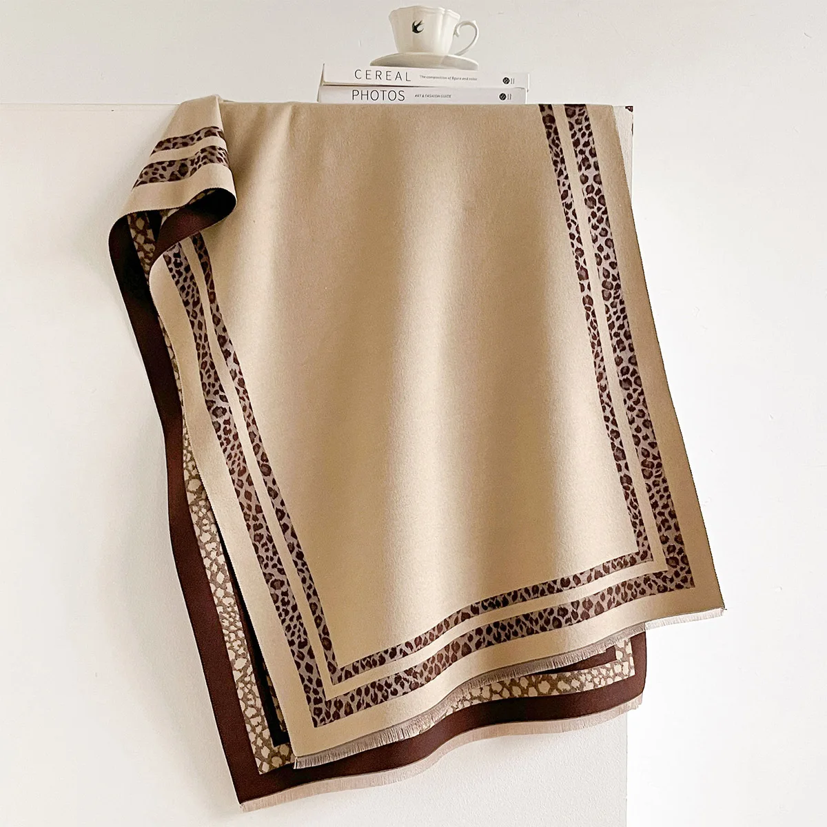 Winter Reversible Warm Large S - Cashmere Scarf 评论和价格