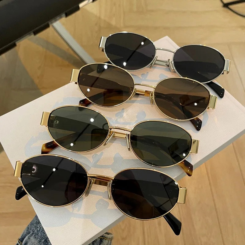 New Trendy Oval Sunglasses for - Sunglasses Uv400 评论和价格