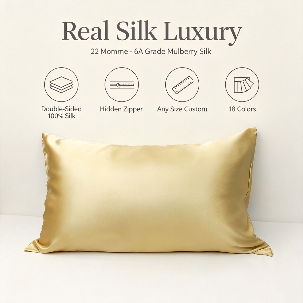 22 Momme Mulberry Silk Pillowc - Silk Pillowcase 评论和价格