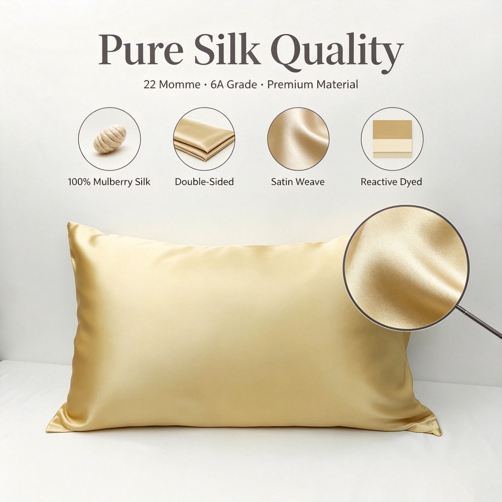 22 Momme Mulberry Silk Pillowc - Silk Pillowcase 评论和价格