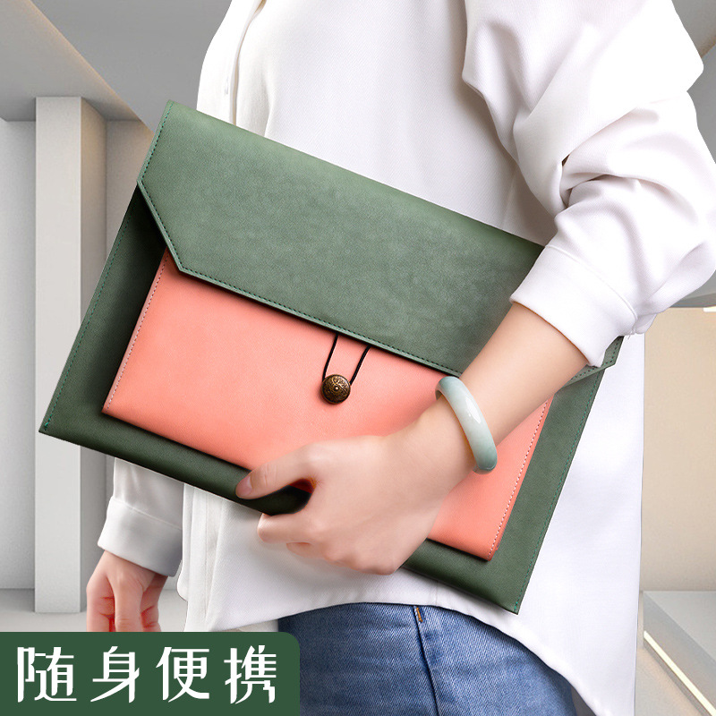 Leather File Bag A4 Paper File - Leather Briefcase 评论和价格