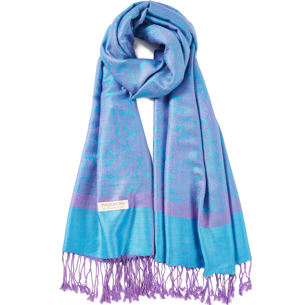 Paisley Pashmina Silk Shawl Ja - Cashmere Scarf 评论和价格