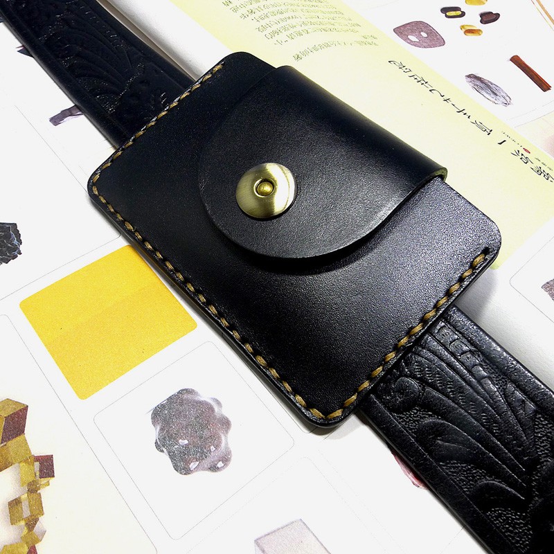 Blongk Ultra thin Waist Bag Ge - Leather Wallet Men 评论和价格