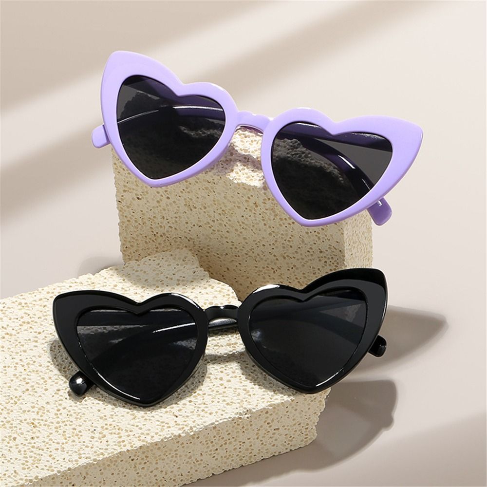 UV Protection Heart-Shaped Sun - Sunglasses Uv400 评论和价格