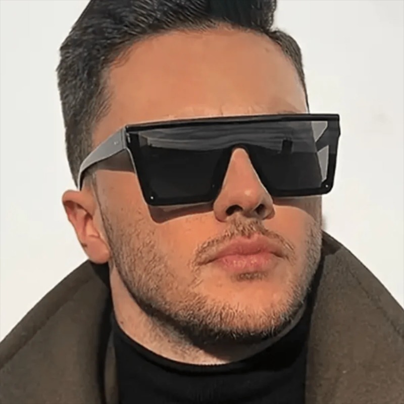 Fashion Oversized Square Brand - Designer Sunglasses 评论和价格