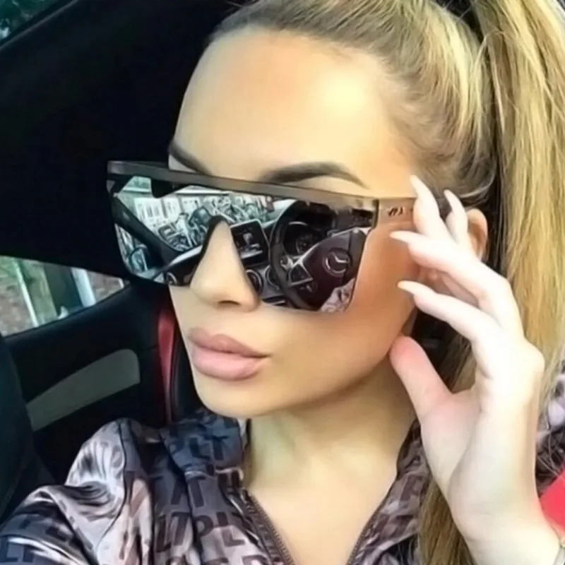 Fashion Oversized Square Brand - Designer Sunglasses 评论和价格