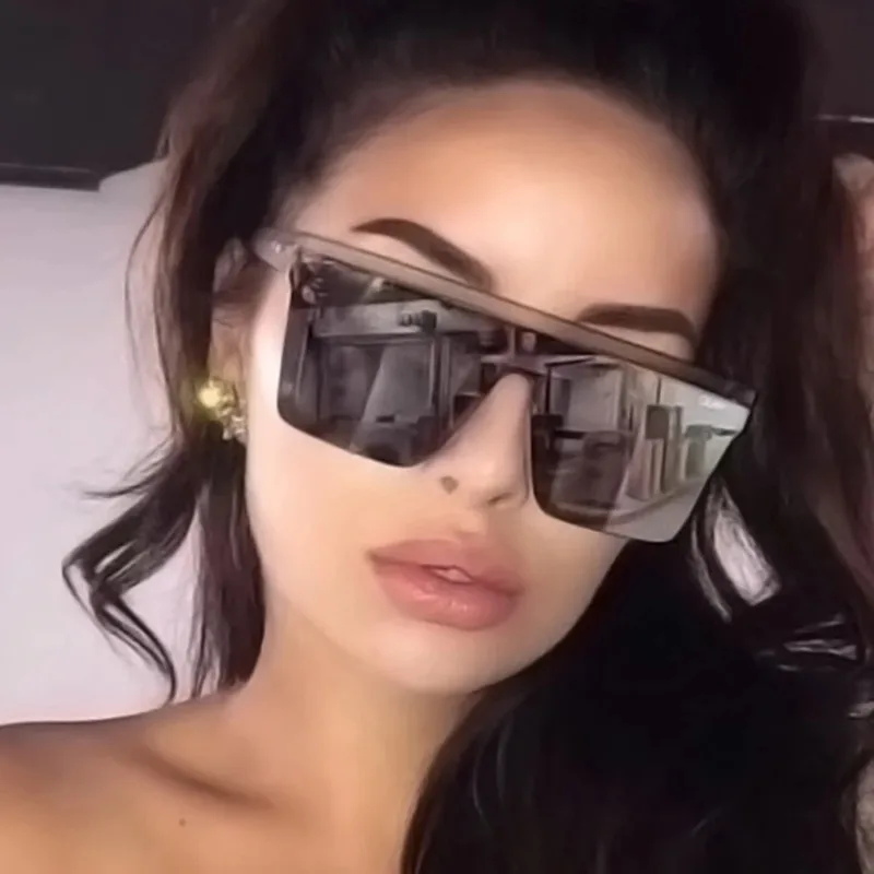 Fashion Oversized Square Brand - Designer Sunglasses 评论和价格