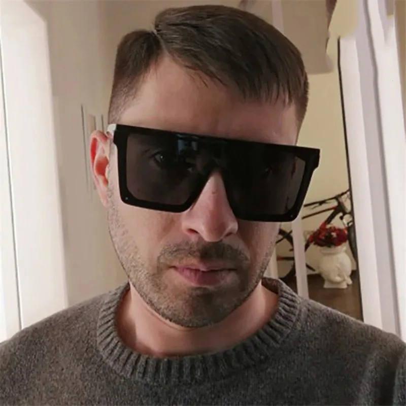 Fashion Oversized Square Brand - Designer Sunglasses 评论和价格