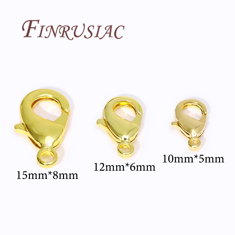 18K Gold Plated Lobster Clasps - Gold Plated Jewelry 评论和价格
