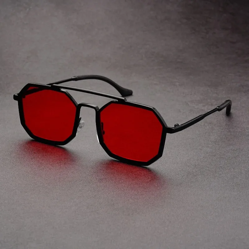 New Double Beam Metal Eyeglass - Sunglasses Uv400 评论和价格