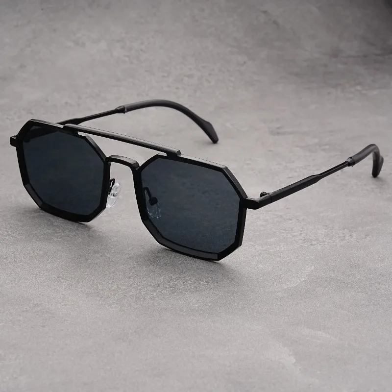 New Double Beam Metal Eyeglass - Sunglasses Uv400 评论和价格