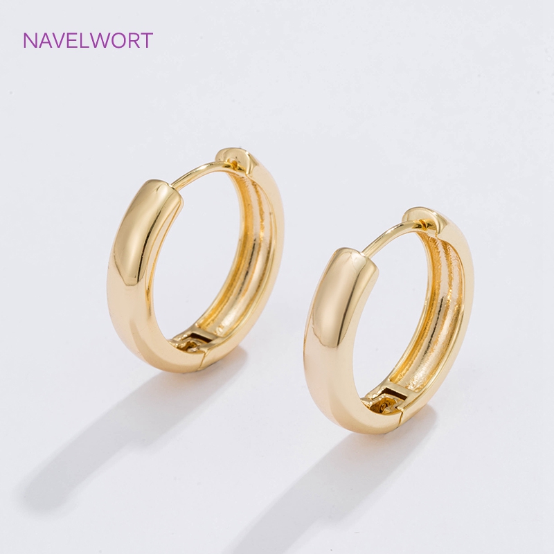 6 Sizes Gold Plated Circle Hoo - Gold Plated Jewelry 评论和价格