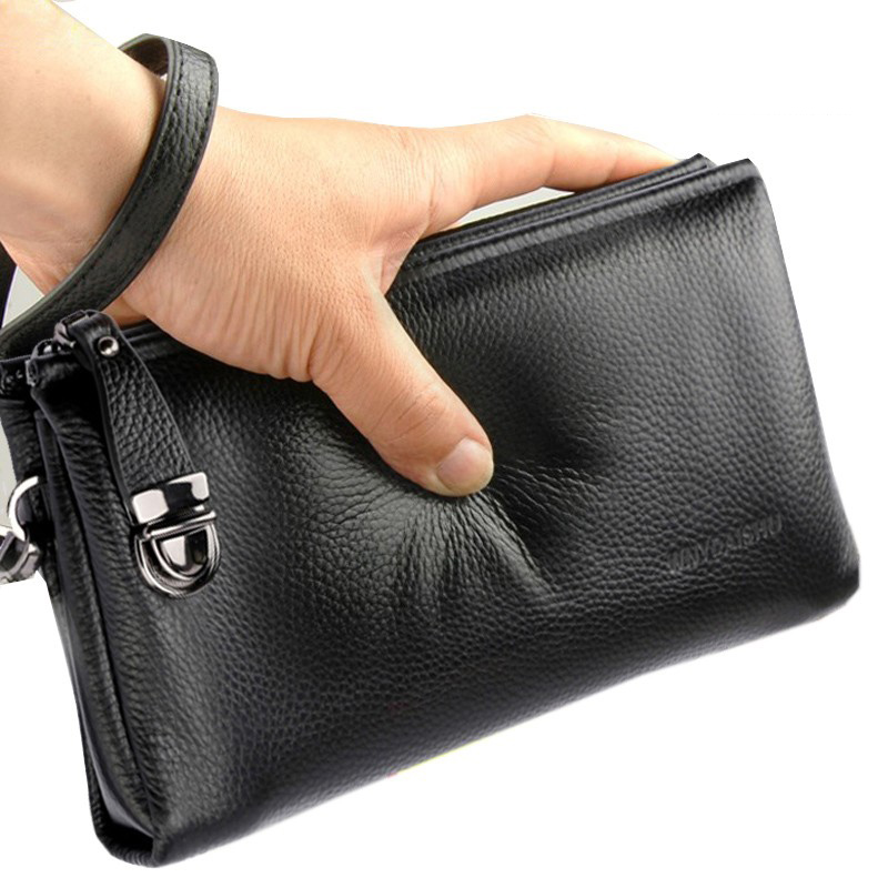 2025 Hand Bag Men Real Cowhide - Leather Wallet Men 评论和价格