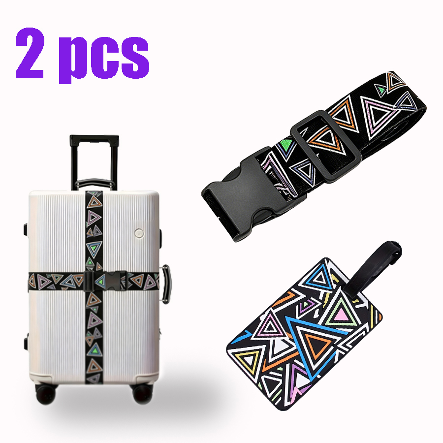 2-Piece Set of Luggage Straps  - Travel Luggage Set 评论和价格