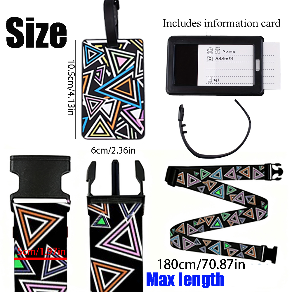 2-Piece Set of Luggage Straps  - Travel Luggage Set 评论和价格