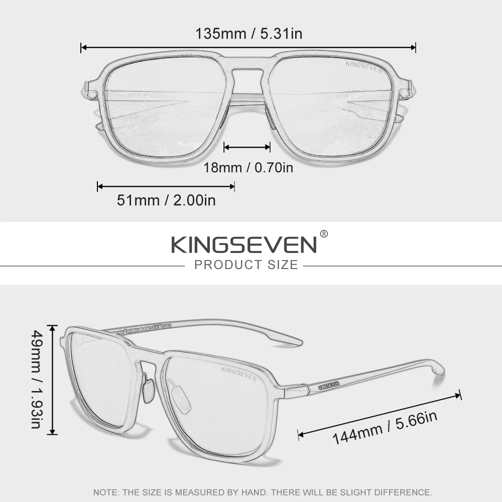 KINGSEVEN Men Women Polarized  - Sunglasses Uv400 评论和价格