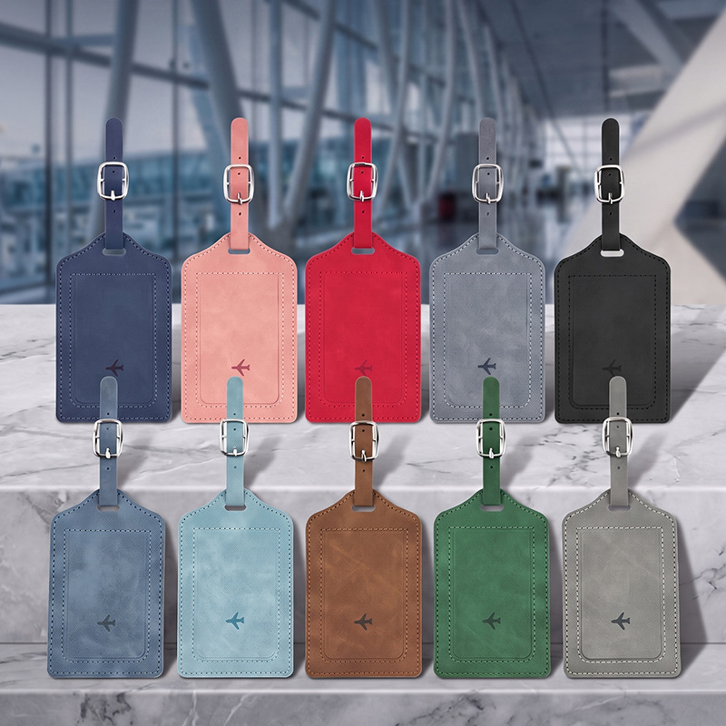 1PC PU Leather Luggage Tag Wom - Travel Luggage Set 评论和价格