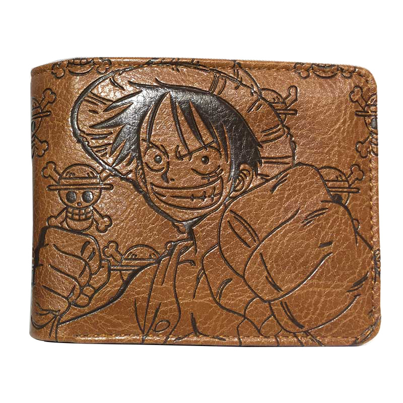 Anime One Piece Luffy Pirate S - Leather Wallet Men 评论和价格