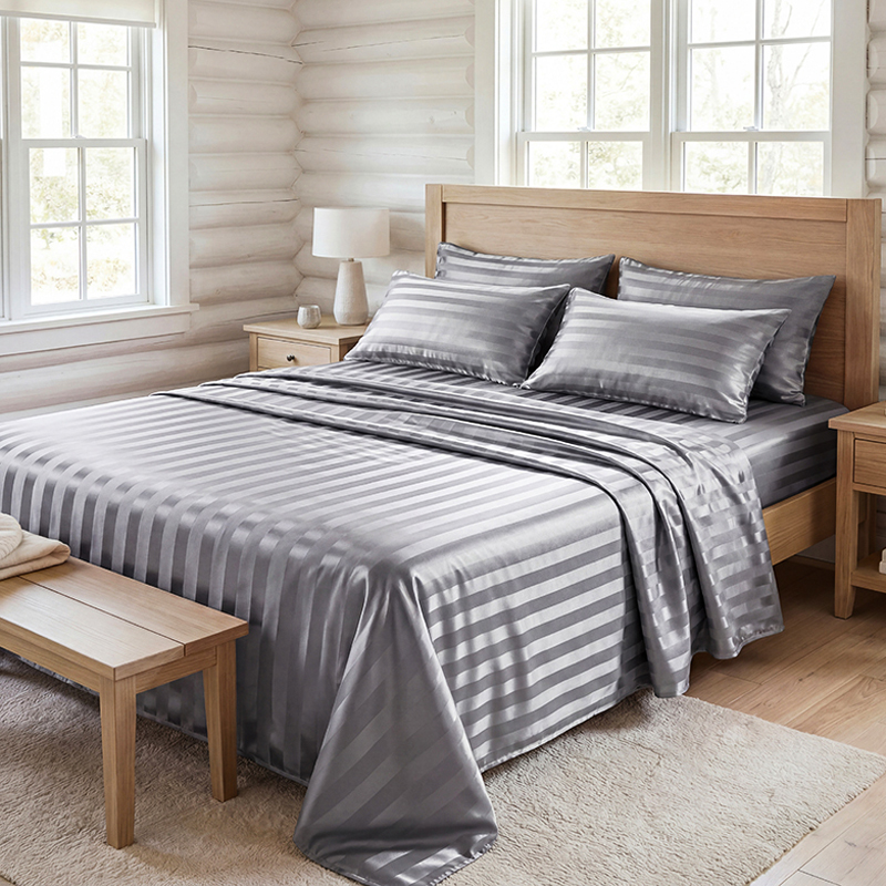 Wrinkle Resistant Striped Sati - Silk Pillowcase 评论和价格
