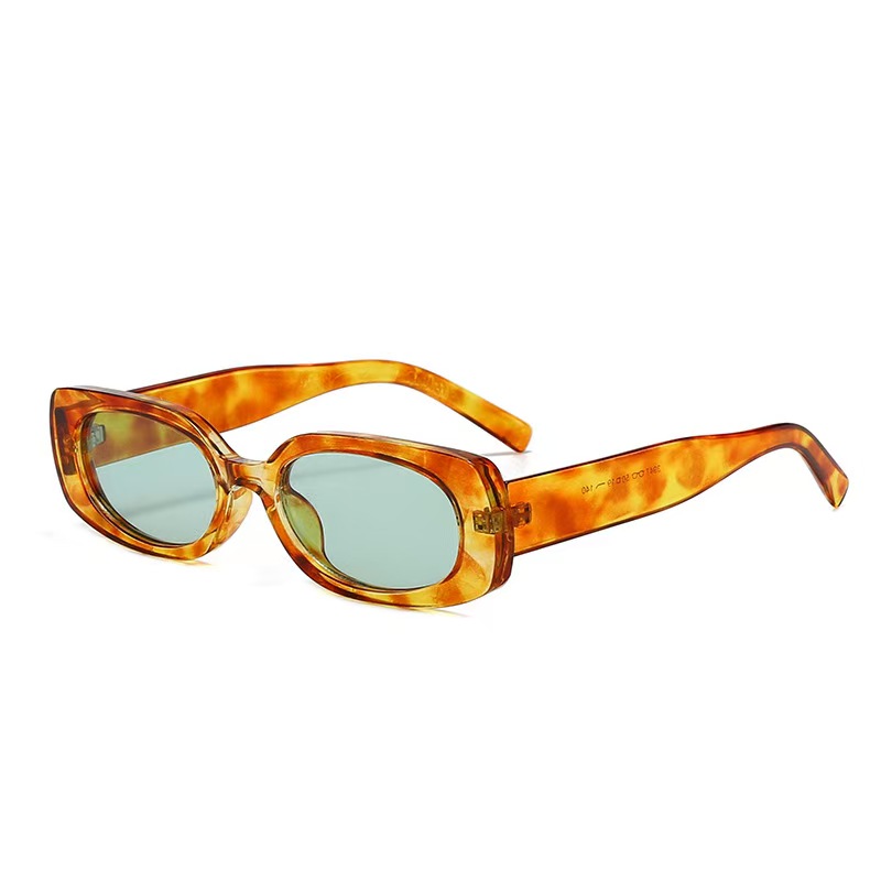 1pcs Light Luxury Rectangle Su - Sunglasses Uv400 评论和价格