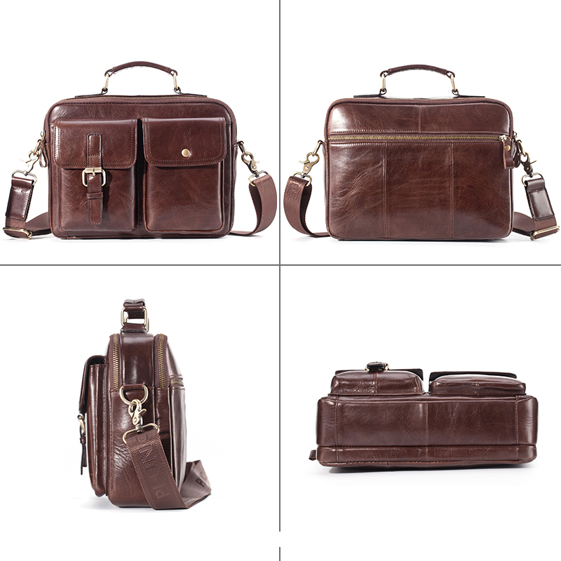 Brand New Cowhide Leather Mess - Leather Briefcase 评论和价格