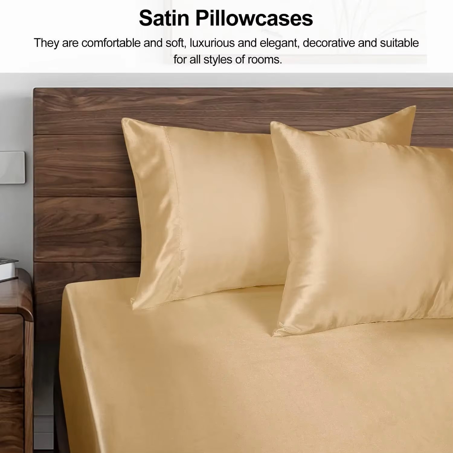 1PC Satin Pillowcase for Hair  - Silk Pillowcase 评论和价格