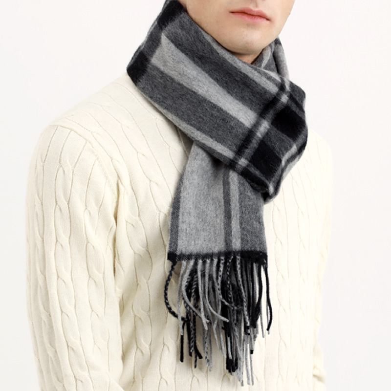 Pashmina Scarf Men Winter Stri - Cashmere Scarf 评论和价格