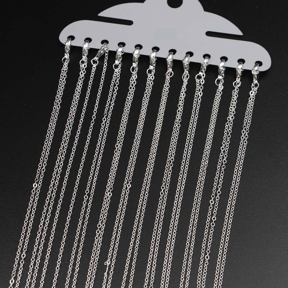 12Pcs/Pack 40cm Rhodium Gold P - Gold Plated Jewelry 评论和价格