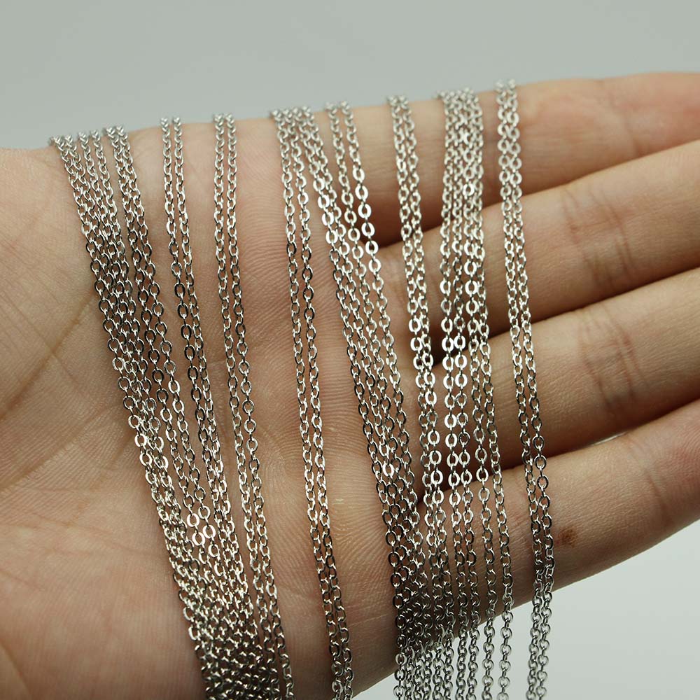 12Pcs/Pack 40cm Rhodium Gold P - Gold Plated Jewelry 评论和价格